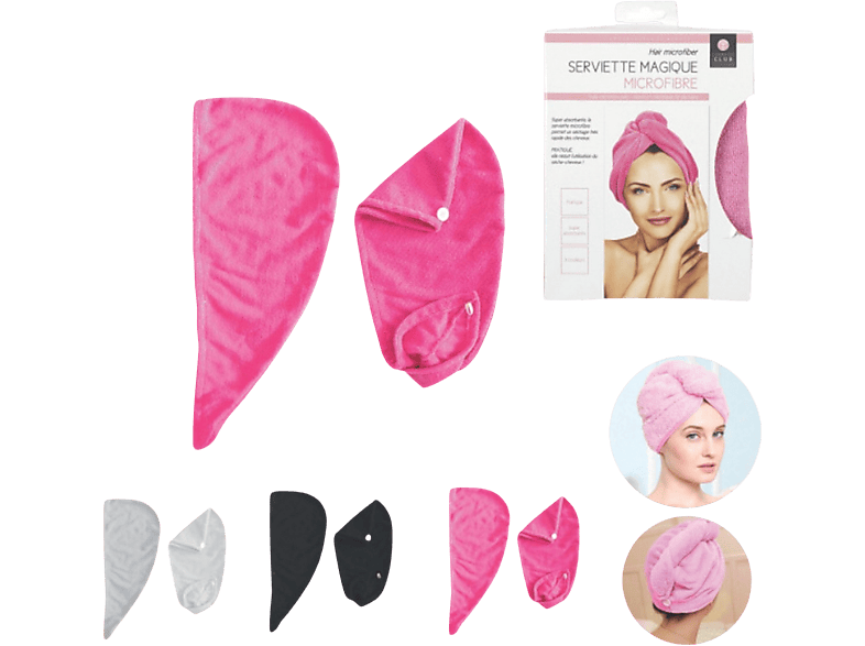 Toalla - CMP Paris TX7242 Magic, Microfibra, 3 Surtidos, Textil , Poliéster, Color aleatorio: Blanco, Rosa o Negro