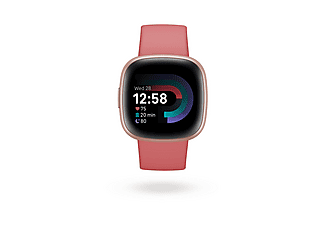 thumbnail image 2 of Fitbit Versa 4 Fitness Smartwatch FB523RGRW-US – Copper Rose Aluminum / Pink Sand Large (Used) 2 of 5
