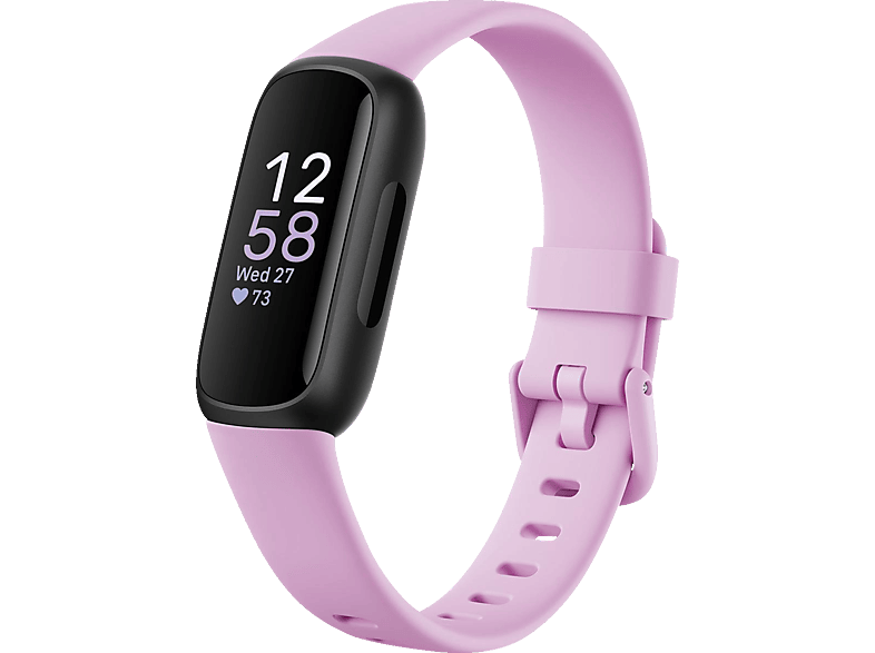 3, L, S Inspire und Bliss/Black FITBIT Fitness Tracker, Lilac