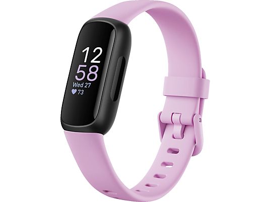 FITBIT Inspire 3, Fitness Tracker, S und L, Lilac Bliss/Black