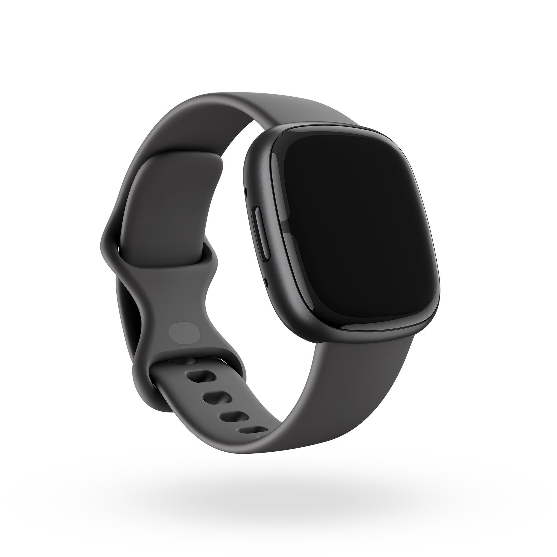 Elastomer, Grey/Graphite 2 S/L, Sense Aluminium Smartwatch Shadow FITBIT