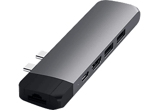 SATECHI Alumínium Type-C PRO Hub 1x HDMI 4K, PassThrough, 1x USB3.0, 1x SD, LAN, asztroszürke (ST-TCPHEM)