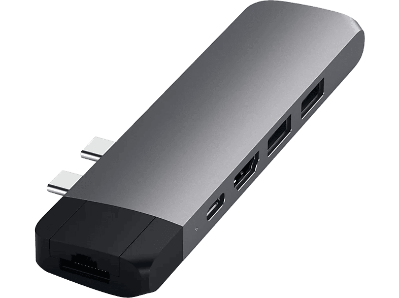 SATECHI Alumínium Type-C PRO Hub 1x HDMI 4K, PassThrough, USB3.0, SD, LAN, asztroszürke (ST-TCPHEM)