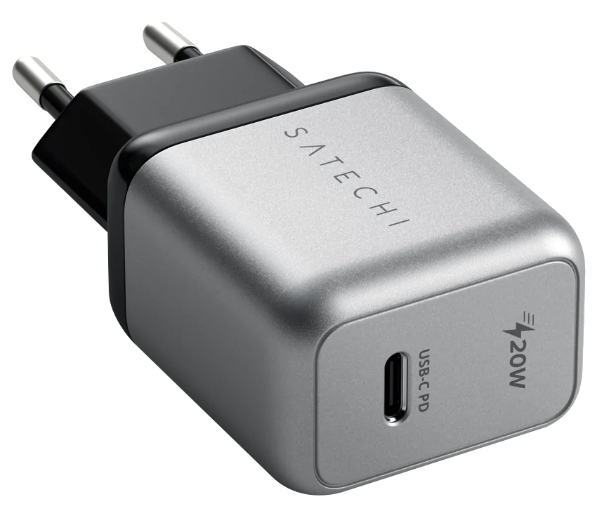 SATECHI USB Type-C PD 20W hálózati gyorstöltő, asztroszürke (ST-UC20WCM-EU)