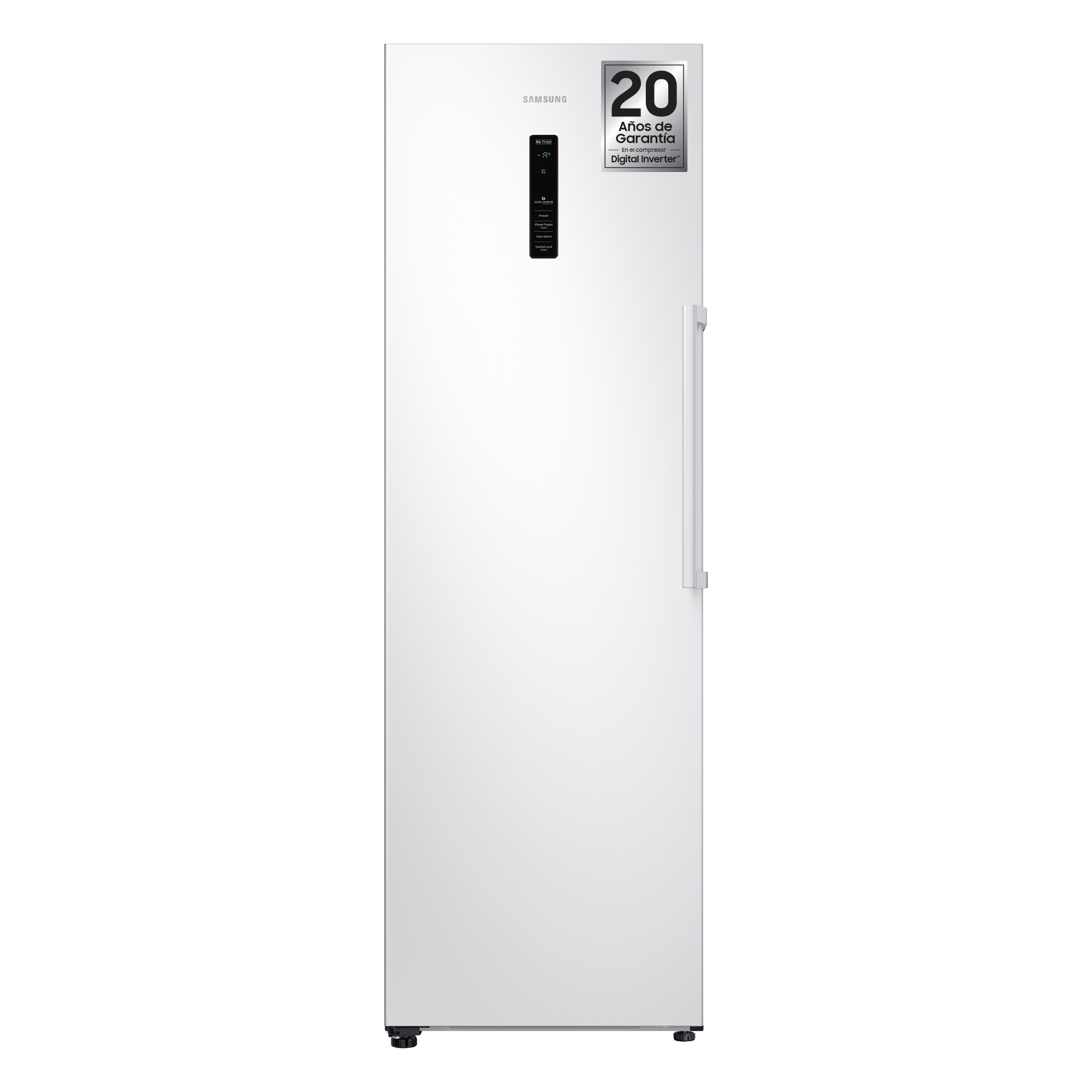 Congelador vertical - Samsung RZ32M7535WW/ES No Frost, 315L, Blanco