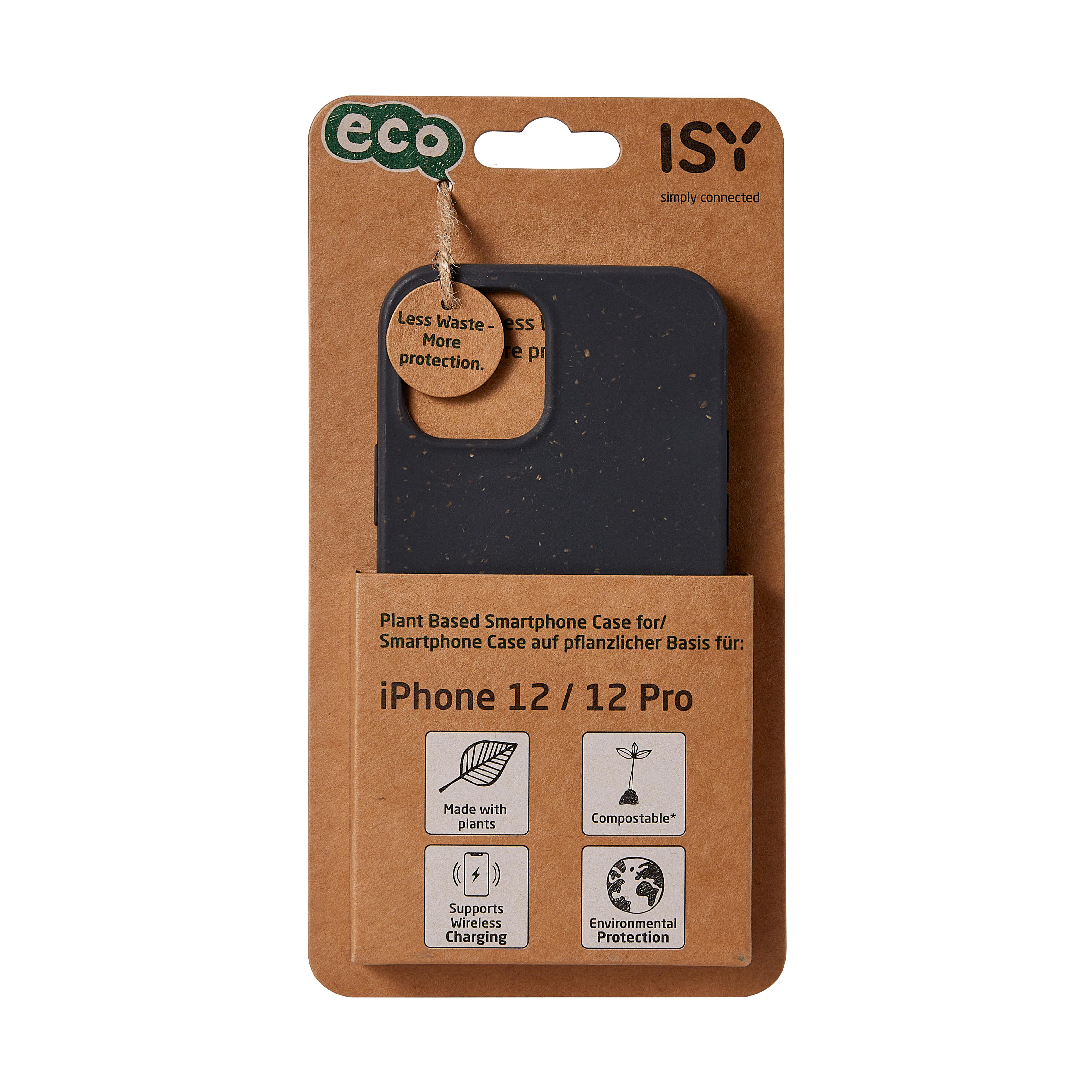 ISY ISC-6013, 12 Apple, BioCase, Backcover, 12 / Schwarz iPhone Pro