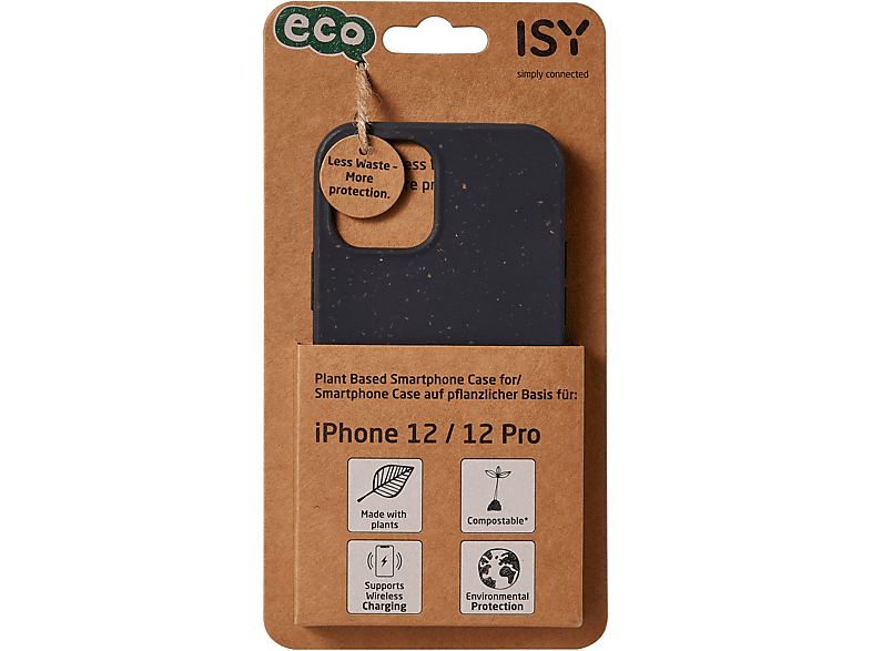 ISY ISC-6013, 12 Apple, BioCase, Backcover, 12 / Schwarz iPhone Pro