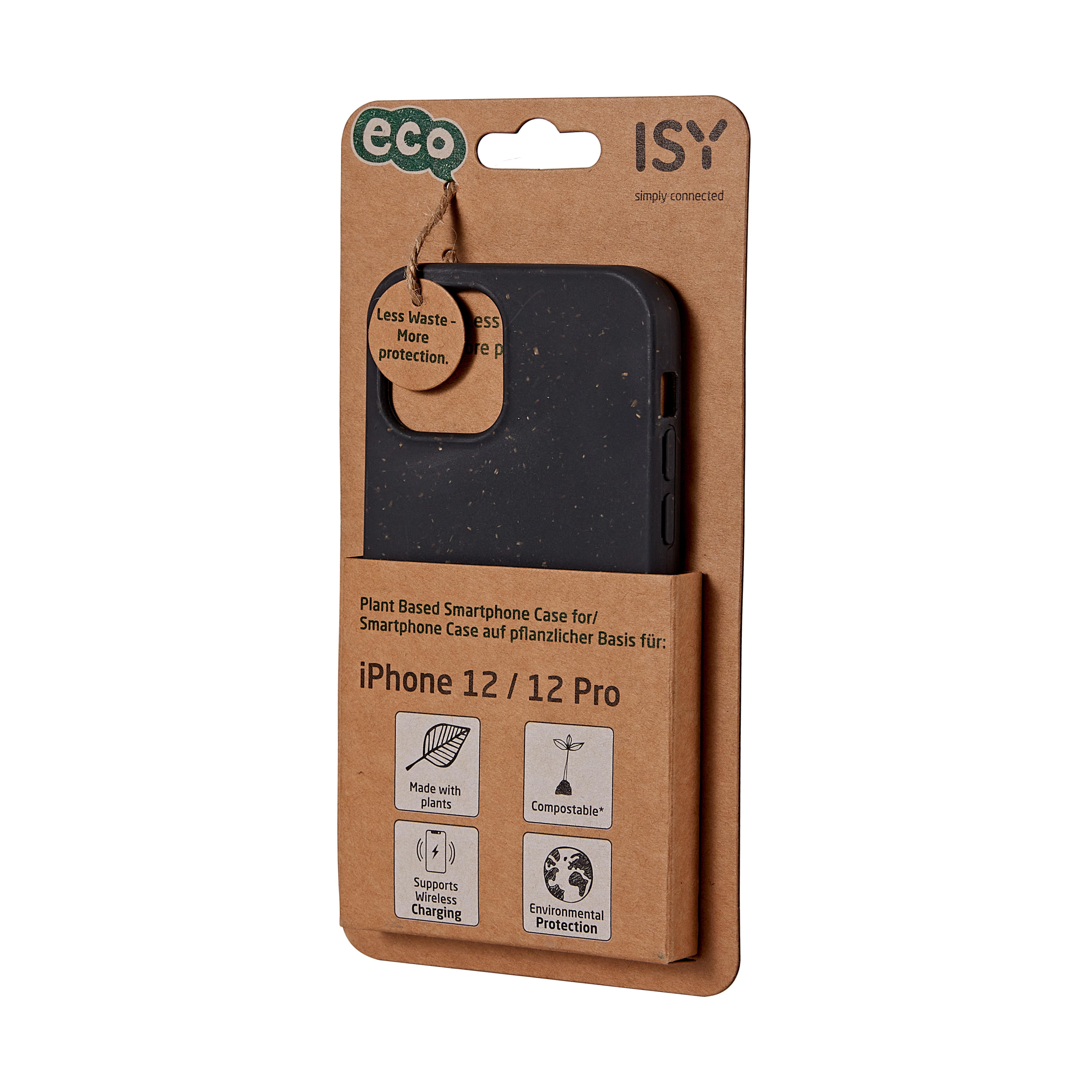 ISY Apple, BioCase, Backcover, 12 iPhone 12 / Pro, Schwarz ISC-6013,