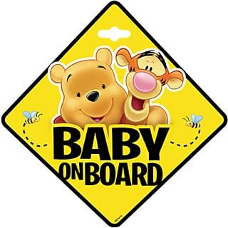 SEVEN Baby on board Winnie the Pooh