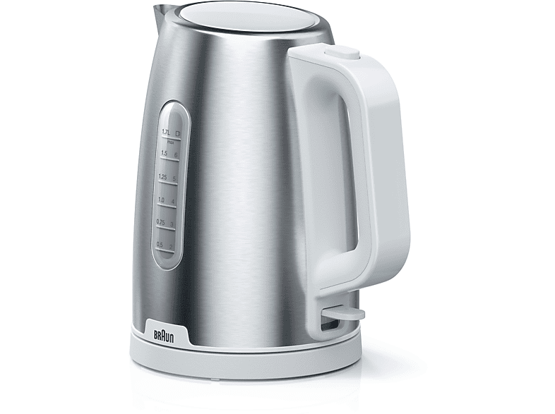 Braun WK 1500WH Pure Shine Wasserkocher (Weiß, 1.7l, 2200 Watt)