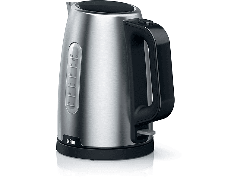 Braun WK 1500WK Pure Shine Wasserkocher 1.7l, Schwarz