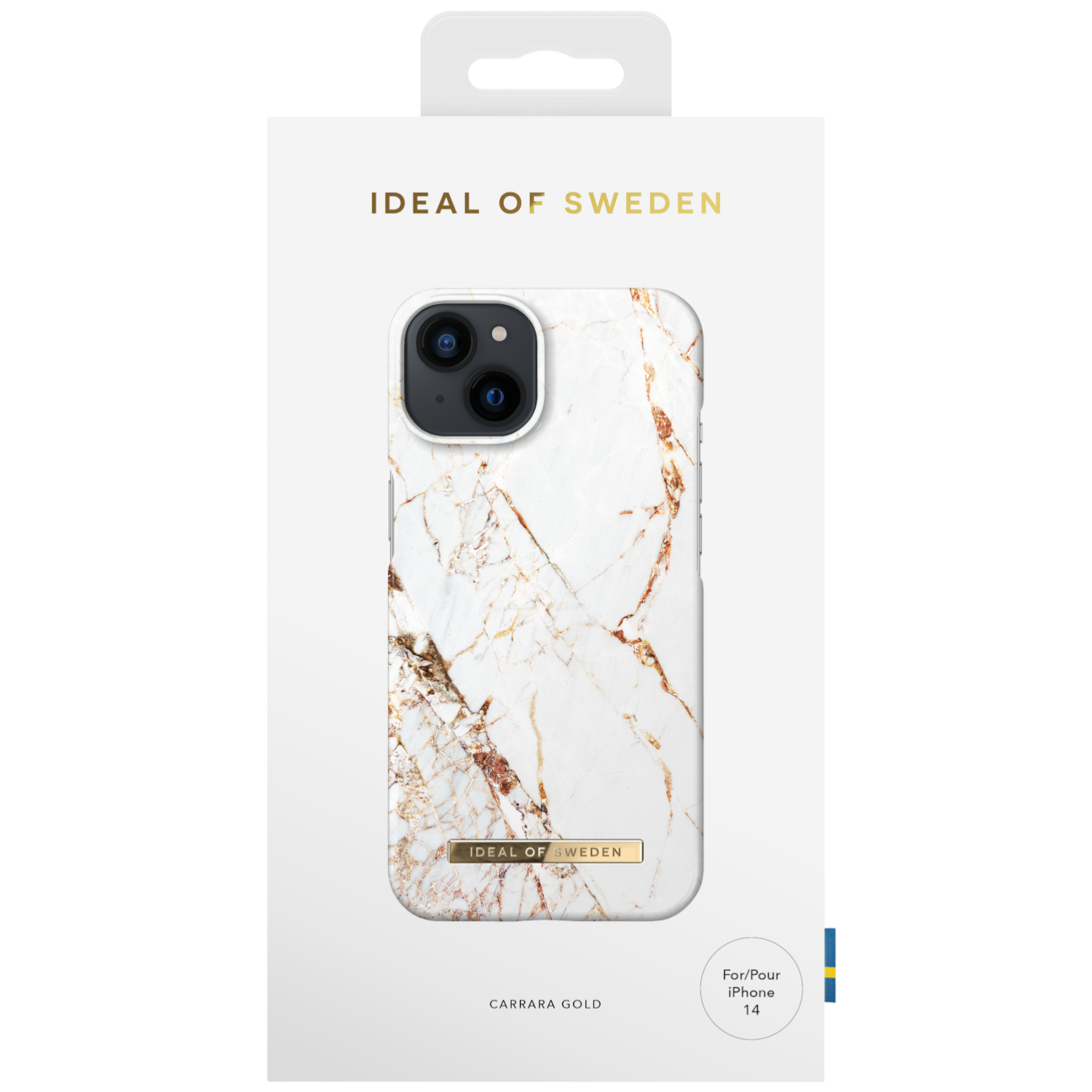 IDEAL OF SWEDEN iPhone 14 Fashion Case Carrara Gold