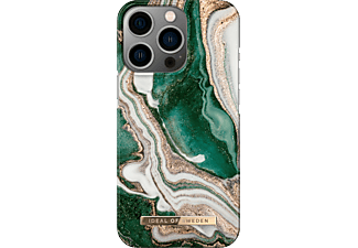 IDEAL OF SWEDEN iPhone 14 Pro Fashion Case Golden Jade Marble
