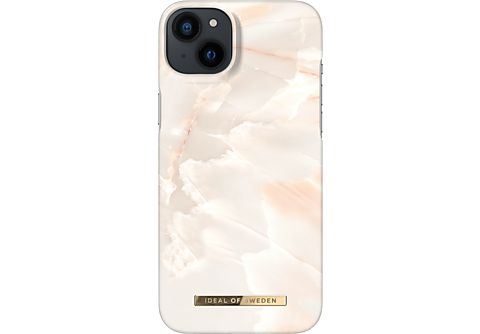IDEAL OF SWEDEN iPhone 14 Plus Fashion Case Rose Pearl Marble