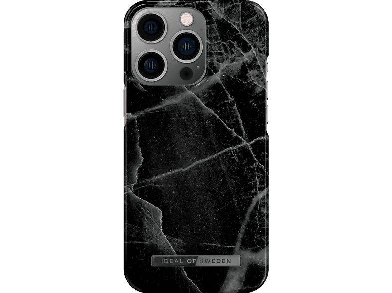 iDeal of Sweden Fashion Case iPhone 14 Pro Black Thunder Marble