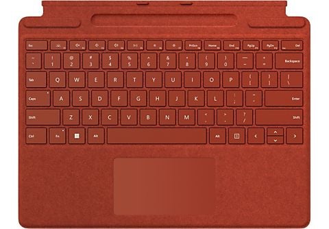 Teclado - Microsoft Surface Pro Signature, Para Surface Pro 8 Y Surface Pro X, Rojo