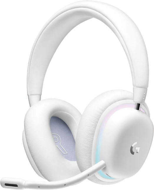 LOGITECH G735 vezeték nélküli gaming fejhallgató, RGB, Lightspeed és Bluetooth, fehér (981-001083)