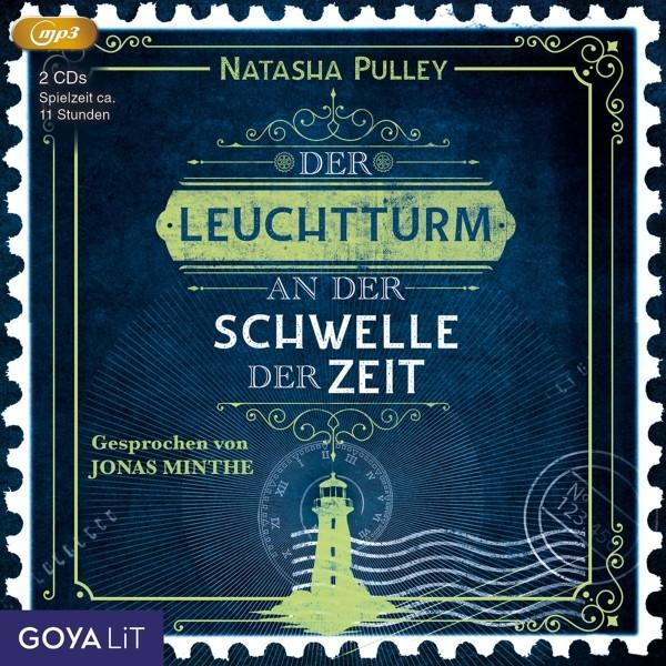 CD-Cover mit Leuchtturm-Grafik und Text in Blau.