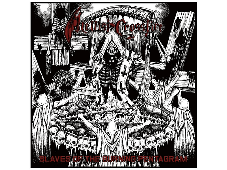 Hellish Crossfire - Slaves of the Burning Pentagram (Black Vinyl)  - (Vinyl)