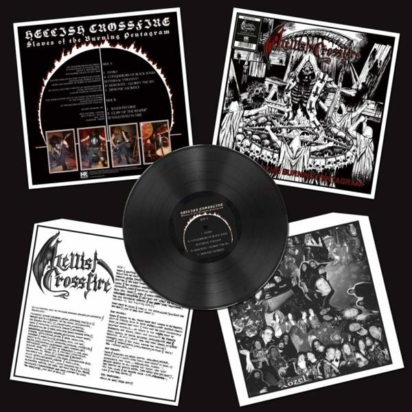 (Black Pentagram (Vinyl) Hellish Slaves Vinyl) Burning - the - Crossfire of