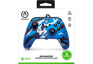 AK TRONIC Wired Controller Metallic Camoflagoue Blau für Xbox Series X|S