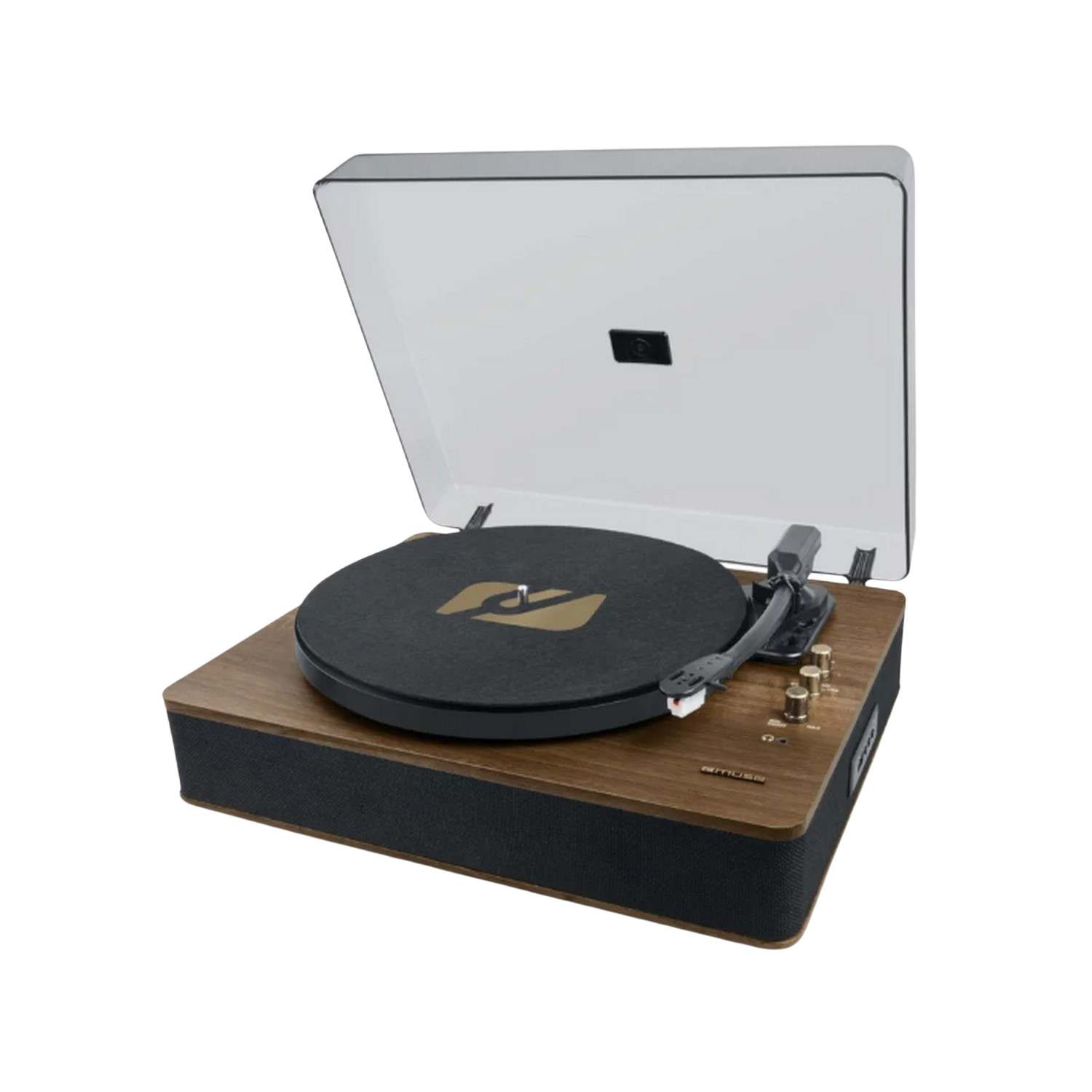 Tocadiscos - Muse MT-106 BT, Bluetooth, USB, RCA, 2x5 W, Marrón
