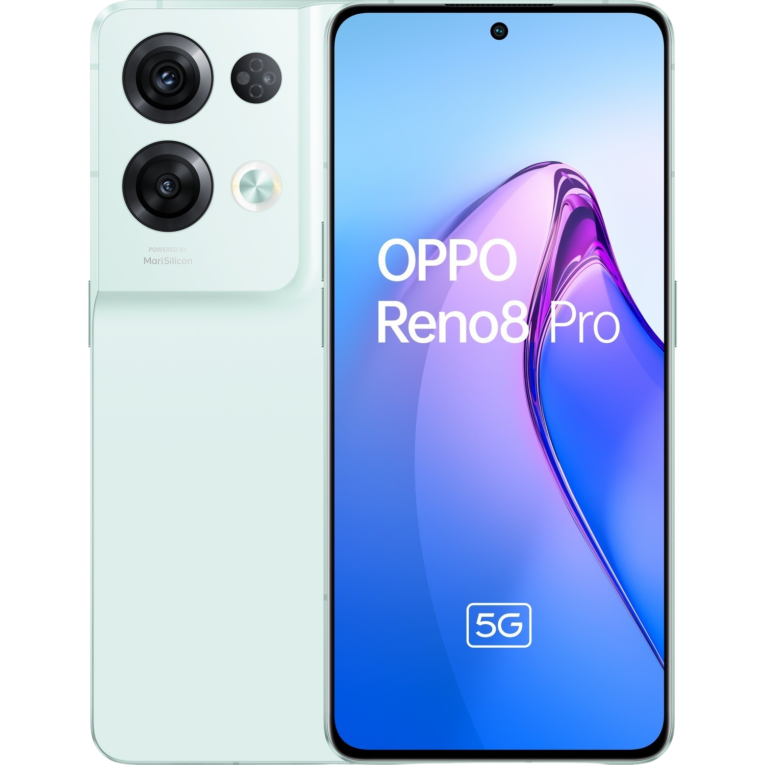 Móvil - OPPO Reno 8 Pro, Glazed Green, 256GB, 8GB, 6.7" Full HD+, Mediatek Dimensity 8100 MAX, 4500mAh, Android 12