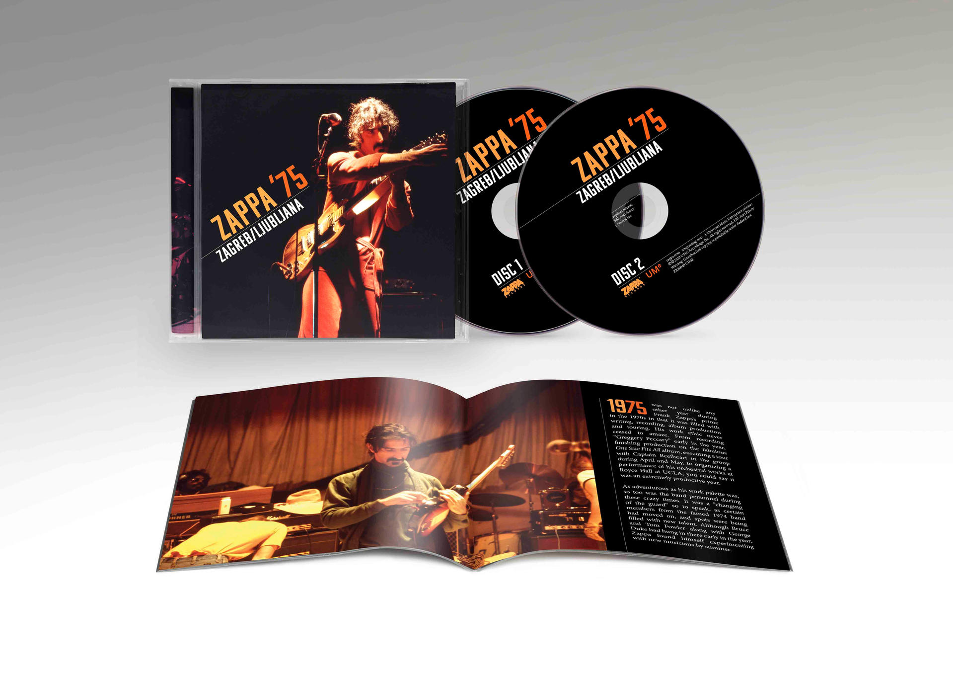 CDs von Frank Zappas Konzert 1975 in Zagreb/Ljubljana.