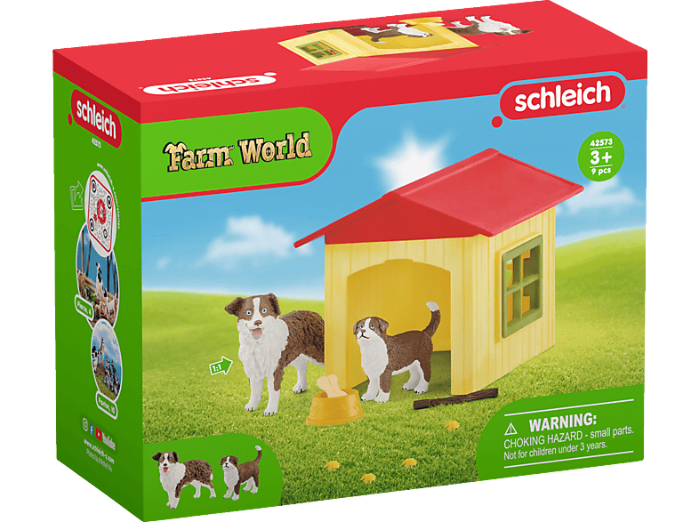 SCHLEICH 42573 Hundehütte Spielset Mehrfarbig