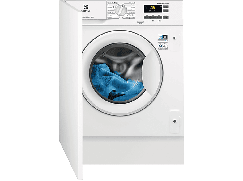 Electrolux Ew7F572Wbi Lavatrice Incasso, Caricamento Frontale, 7 Kg, 54 Cm, Classe D