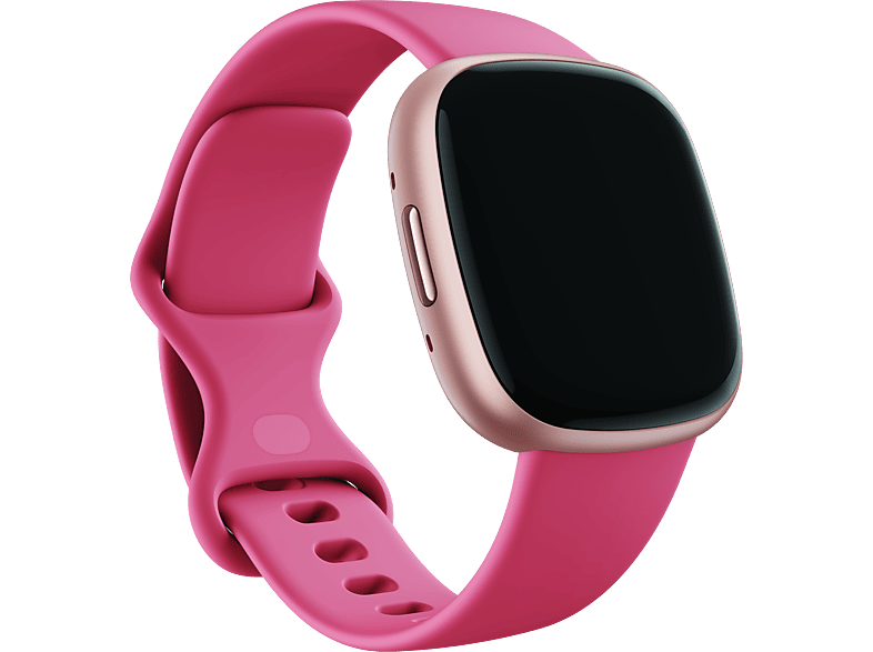 MediaMarkt, Fitbit Versa 4, Fitness-Smartwatch, S: 129 175 Mm, L: 158 209 -, Sandrosa/Aluminium In Kupferrosé, Smartphones, Handy & Navi, Smartwatch, FB523RGRW