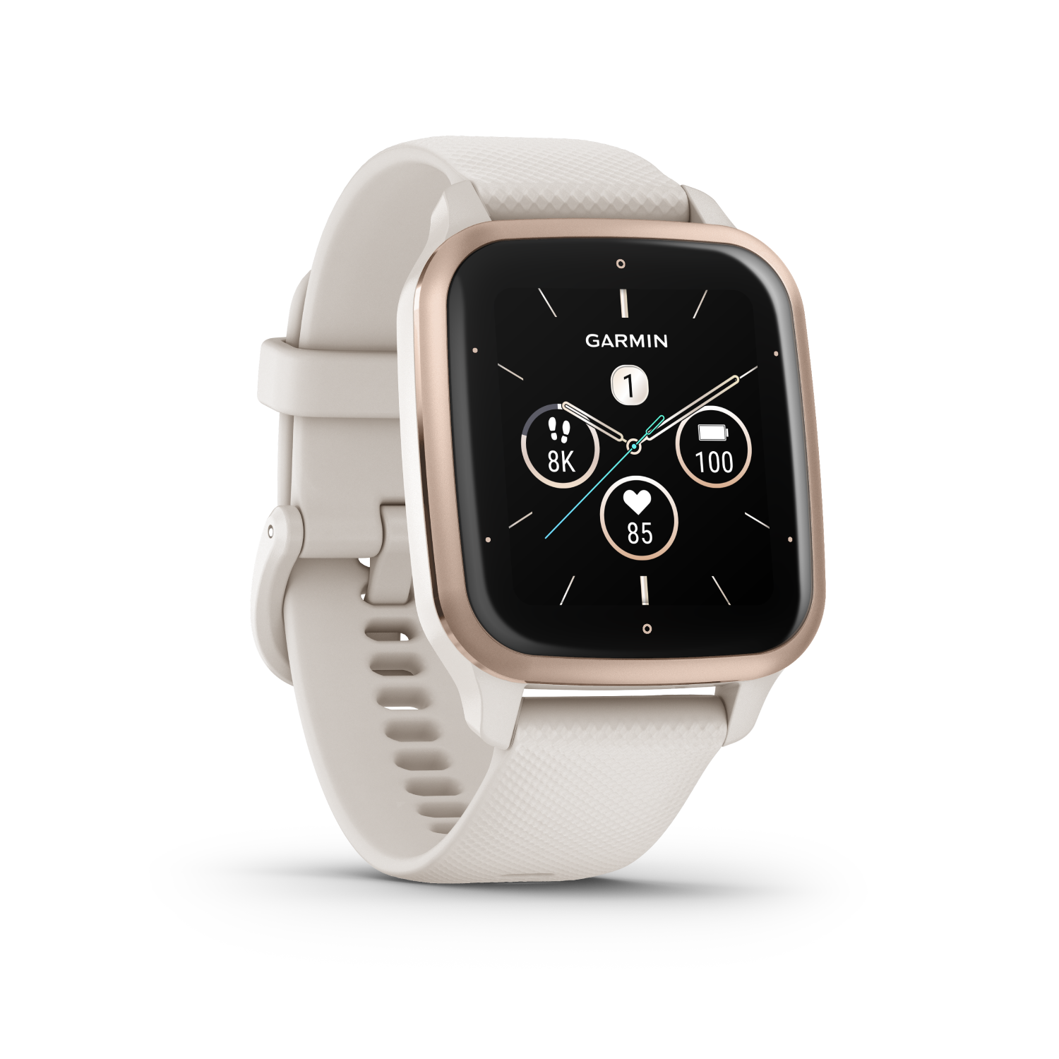 GARMIN Venu Sq 2 Music Ivory/Peach Gold