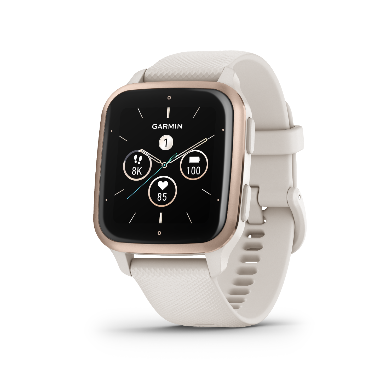 GARMIN Venu Sq 2 Music Ivory/Peach Gold