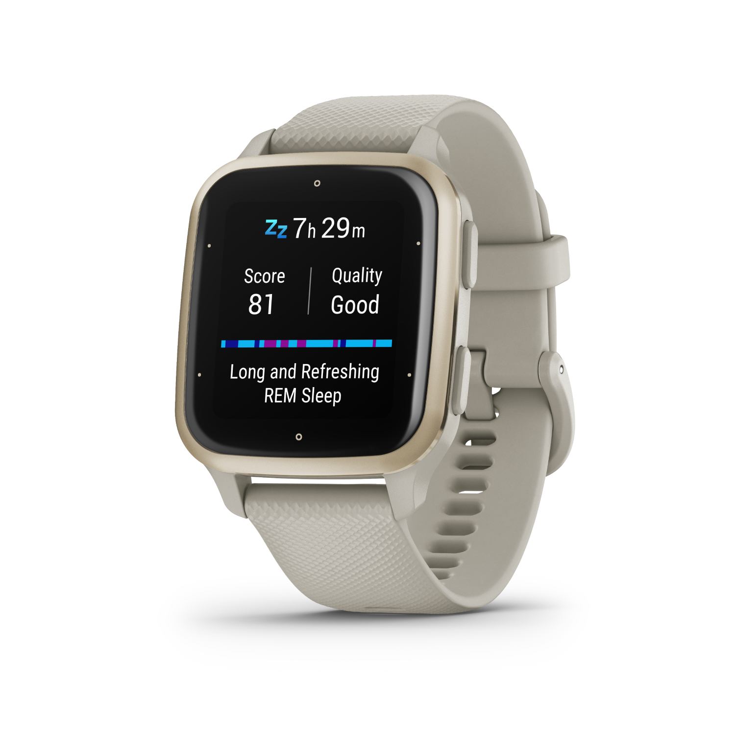 GARMIN Venu Sq 2 Music French Grey/Cream Gold