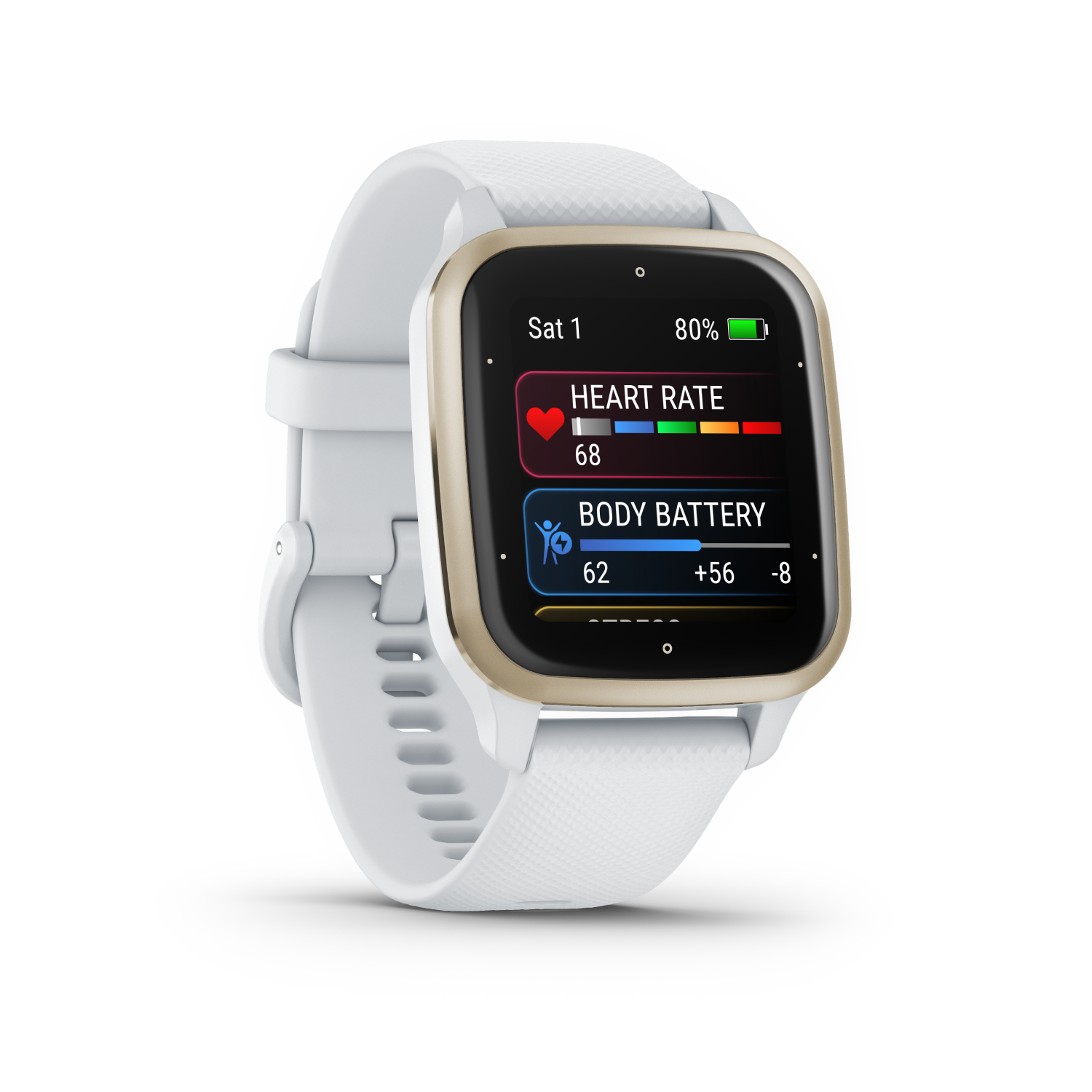 GARMIN Venu Sq 2 White Cream Gold kopen MediaMarkt