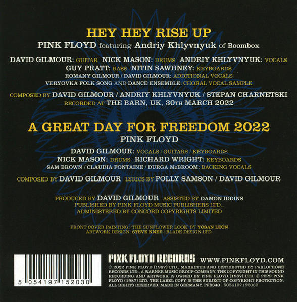 Pink Floyd Featuring Andriy Of Rise (5 Boombox Khlyvnyuk - Single Hey - Zoll (2-Track)) Hey CD Up