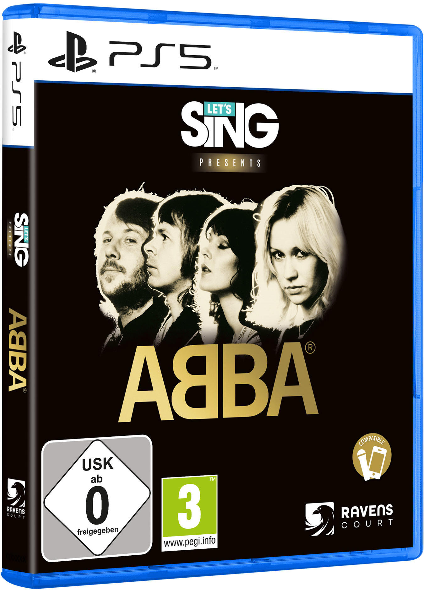 PS5-Spielbox für ABBA mit Bandbild.
