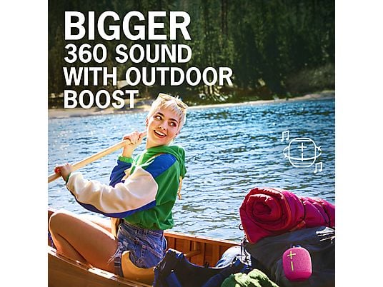 ULTIMATE EARS WONDERBOOM 3 - Bluetooth Lautsprecher (Hyper Pink)