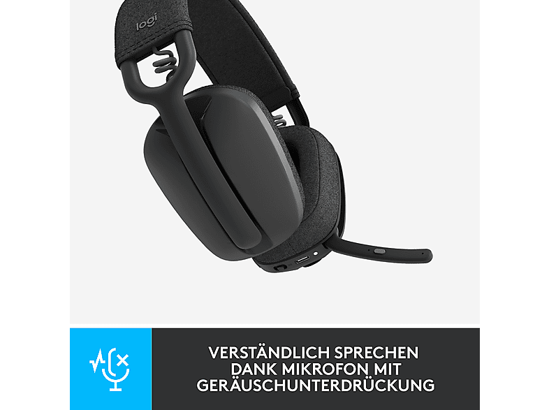 LOGITECH LOGITECH Zone Vibe 100 Kabelloser Kopfhörer, Bluetooth, Grafit; Headset — Foto 2 von 5