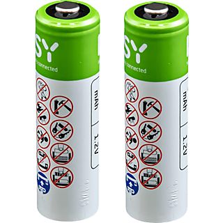 ISY Piles AA rechargeables 2300 mAh 2 pièces (IAB-2003)