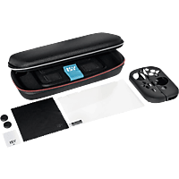 Kit accesorios - ISY IC-5017, Para Nintendo Switch OLED, 8 Piezas, Negro