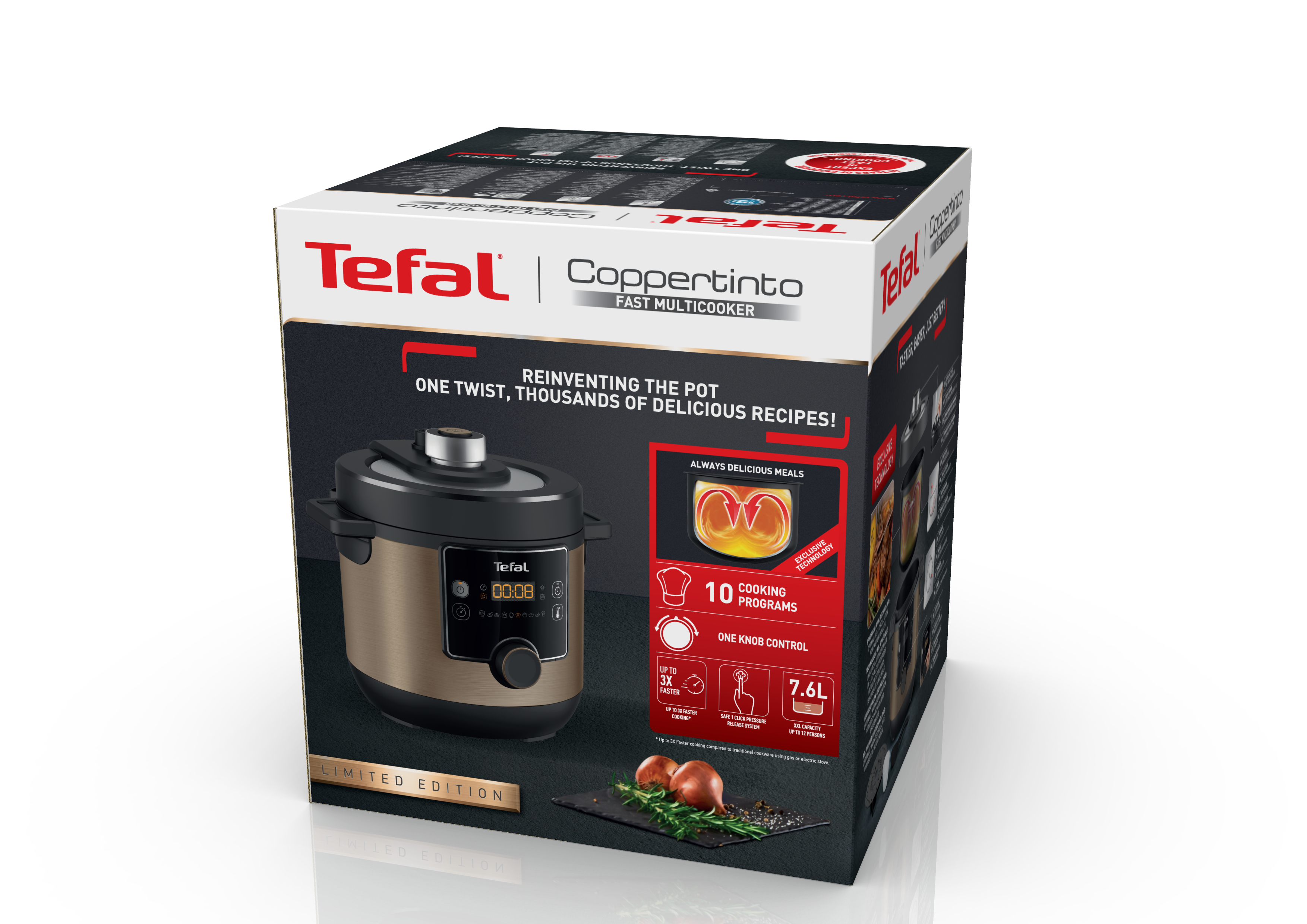 TEFAL CY777G10 Turbo Cuisine Maxi főzőedény 7,6 l
