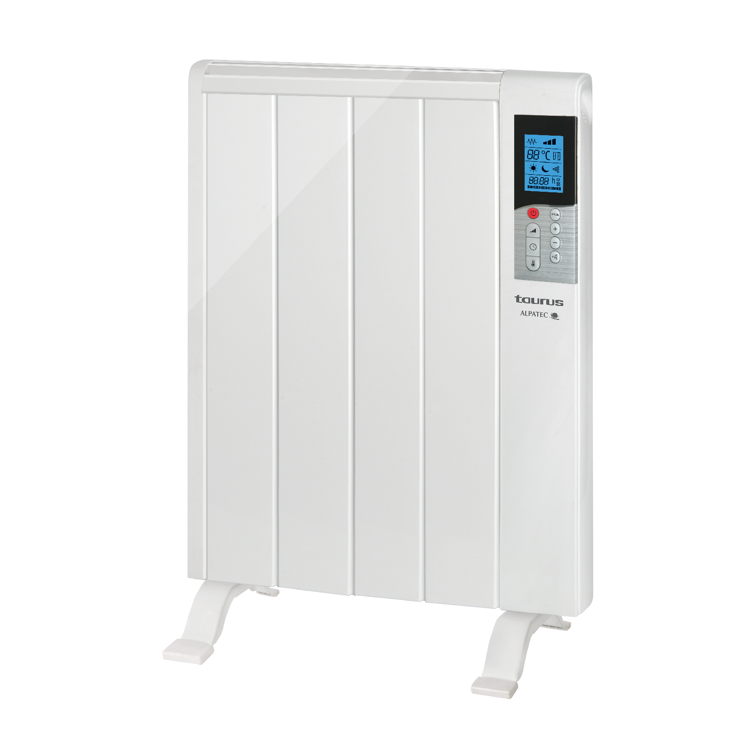 Radiador - Taurus Tanger 600, 600W, Tecnología seca, Programación diaria-semanal, Hasta 35ºC, Funcionamiento: confort y económico, Blanco