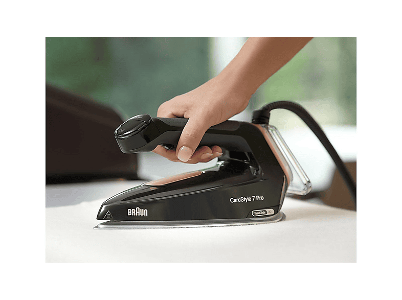 Braun IS 7286BK Care Style 7 Pro Dampfbügelstation (8 bar, 2700 Watt, 2 l Wassertank, Schwarz/Kupfer) — Foto 5 von 5