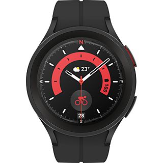 SAMSUNG Galaxy Watch5 Pro (45 mm, version LTE) - Smartwatch (Largeur : 20 mm, -, Black Titanium)