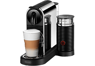 DE-LONGHI EN330.M CitiZ Platinum & Milk - Macchina da caffè Nespresso® (Acciaio inossidabile)