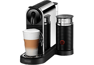 DE-LONGHI EN330.M CitiZ Platinum & Milk - Nespresso® Kaffeemaschine (Edelstahl)