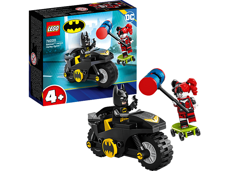 LEGO DC Batman Bausatz, 76220 Batman Mehrfarbig vs. Quinn Harley