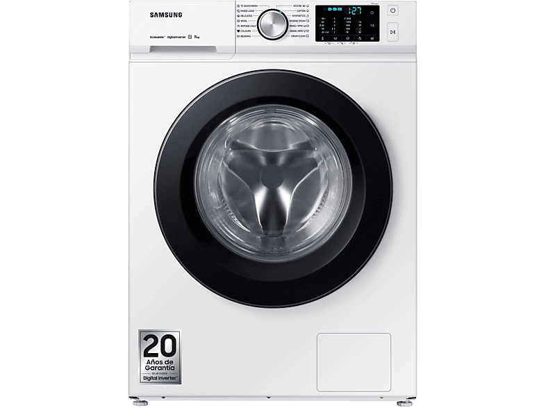 Lavadora Samsung WW90T554DTW/S3 A 9Kg 1400 Rpm Blanco - Lavadoras 9Kg carga  - Lavadoras - Electrodomésticos 