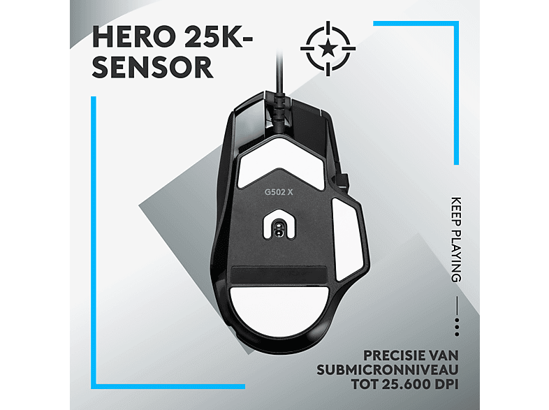 LOGITECH G G502 X Bedraad Muis Zwart kopen? | MediaMarkt